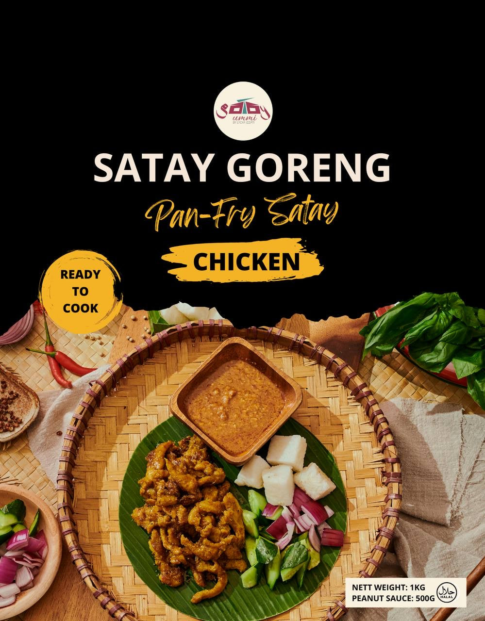 Frozen Satay Goreng - Chicken (1KG)