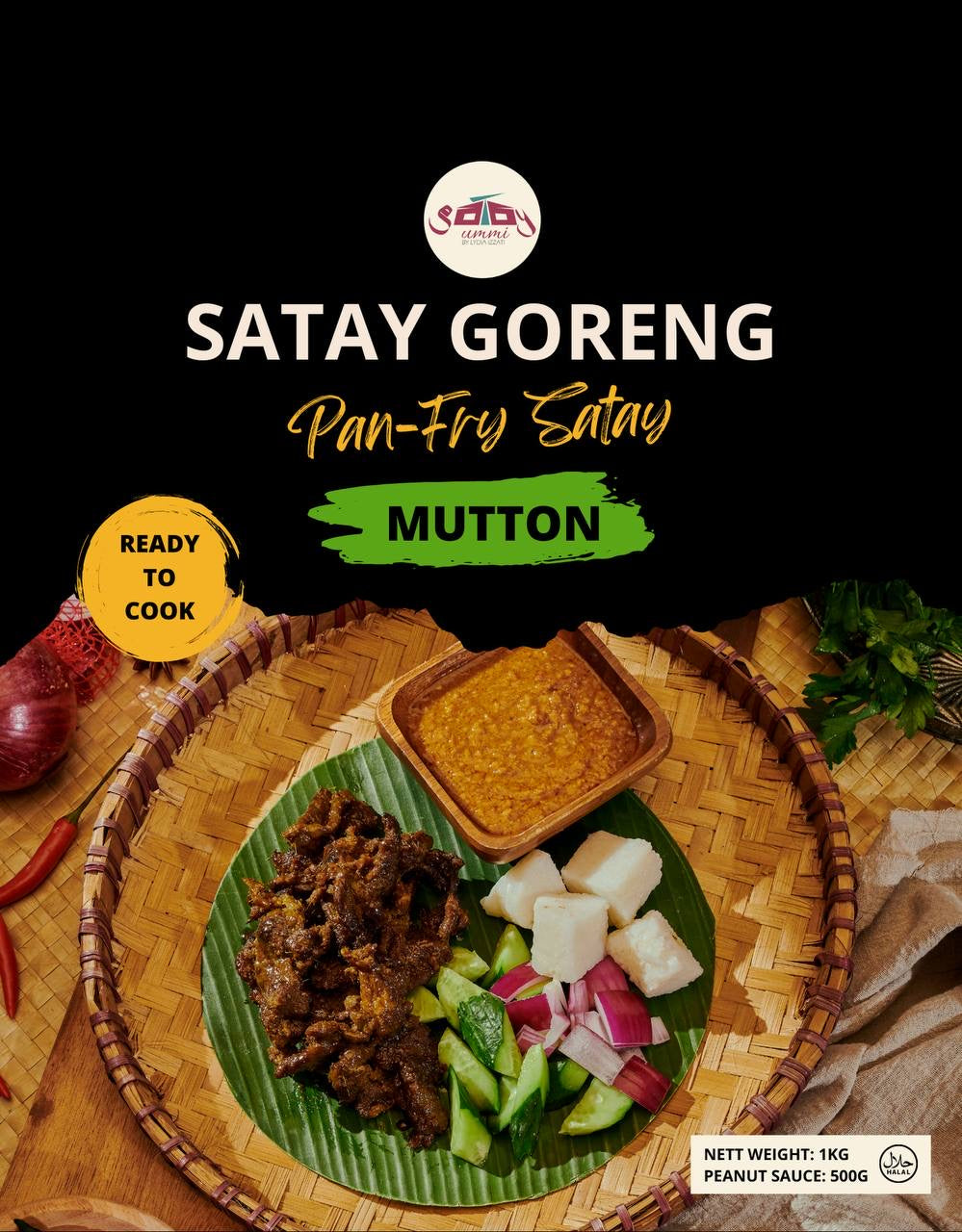 Frozen Satay Goreng - Mutton (1KG)